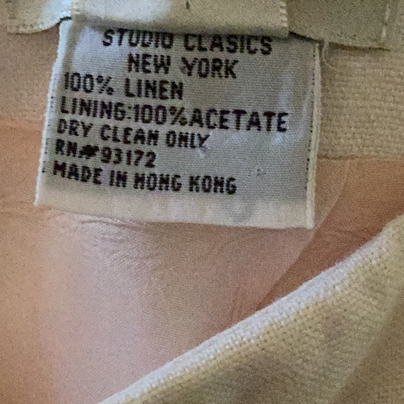 Vintage from 90’s Corky Miller’s Classic Studio Skirt,Pants;Blazer in pink linen - Picture 10 of 14